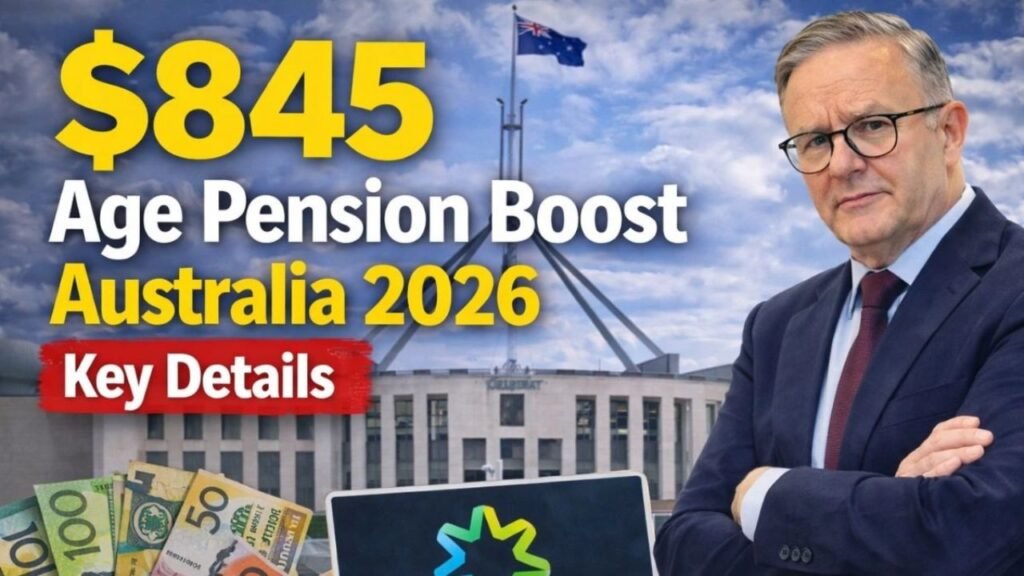 $845 Age Pension Boost Australia 2026: Key Details, Payment Changes, and What Retirees Should Expect