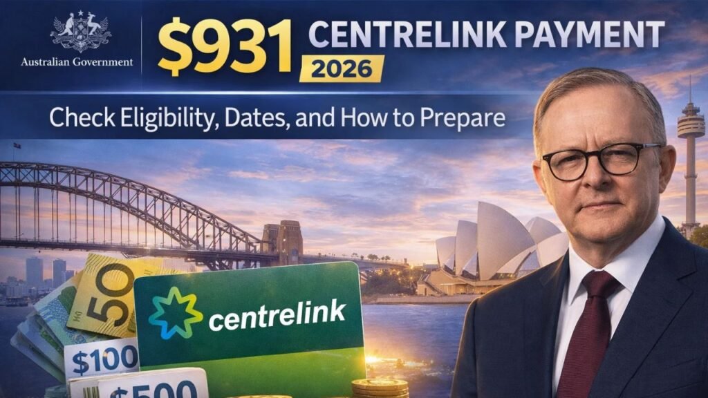 $931 Centrelink Payment 2026: Eligibility, Payment Timeline, and Smart Preparation Guide