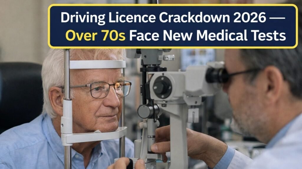 Driving Licence Crackdown 2026 — Over 70s Face New Medical Tests and Shorter Renewals